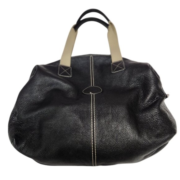 Black Roots Leather women's tote Bag - Picture 1 of 7